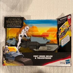 Disney Star Wars First Order Driver & Treadspeeder - Black, Gray, White
